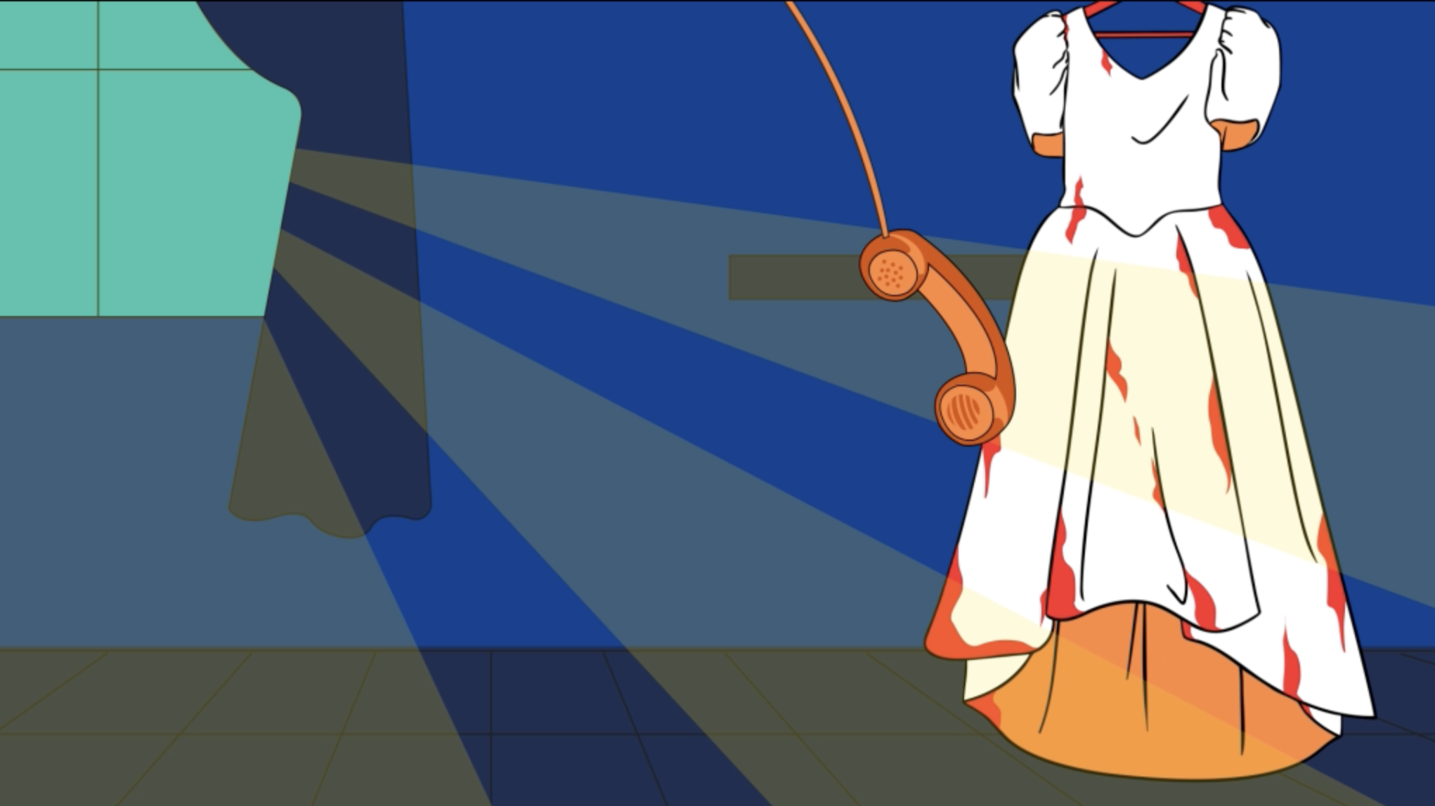 Dessin robe marié sang