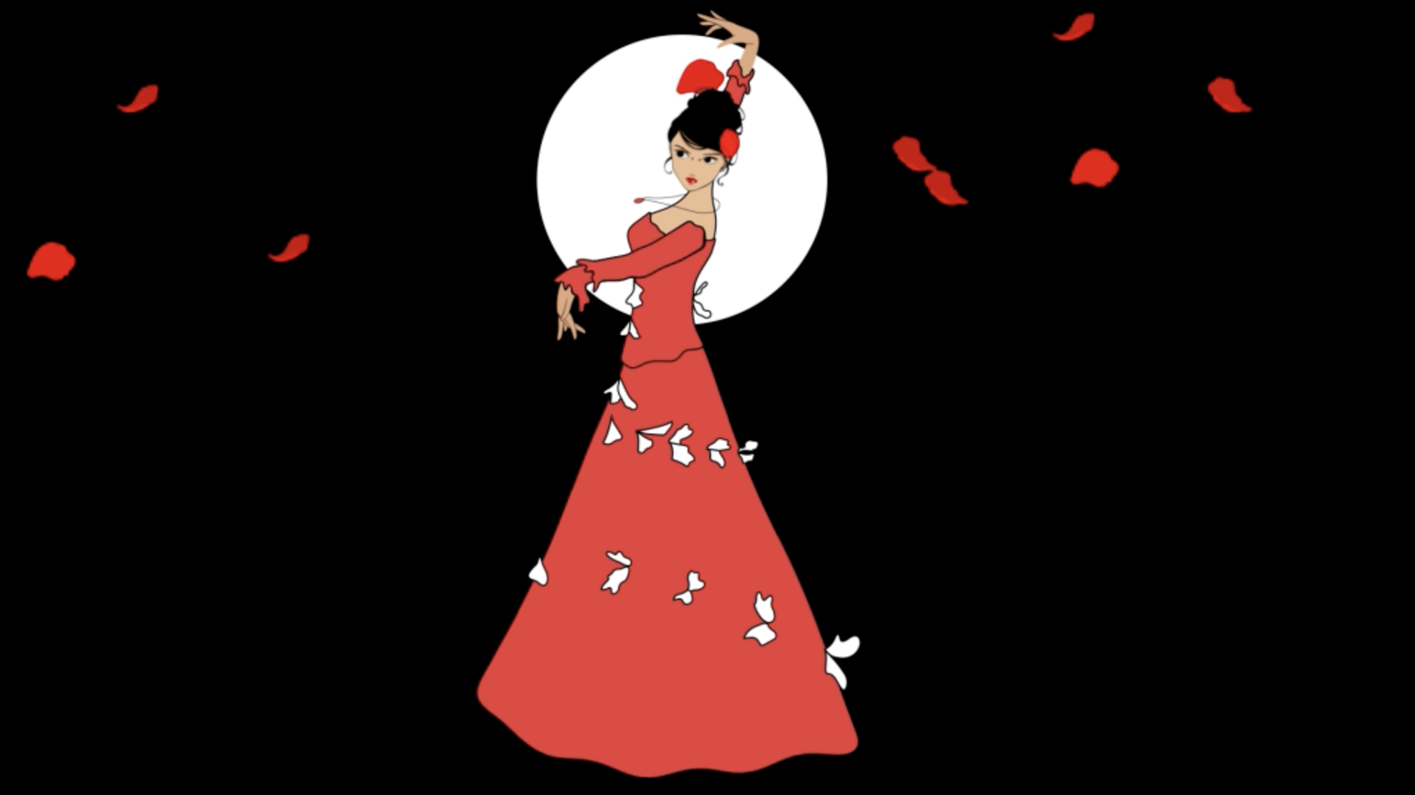 Dessin danseuse flamenco