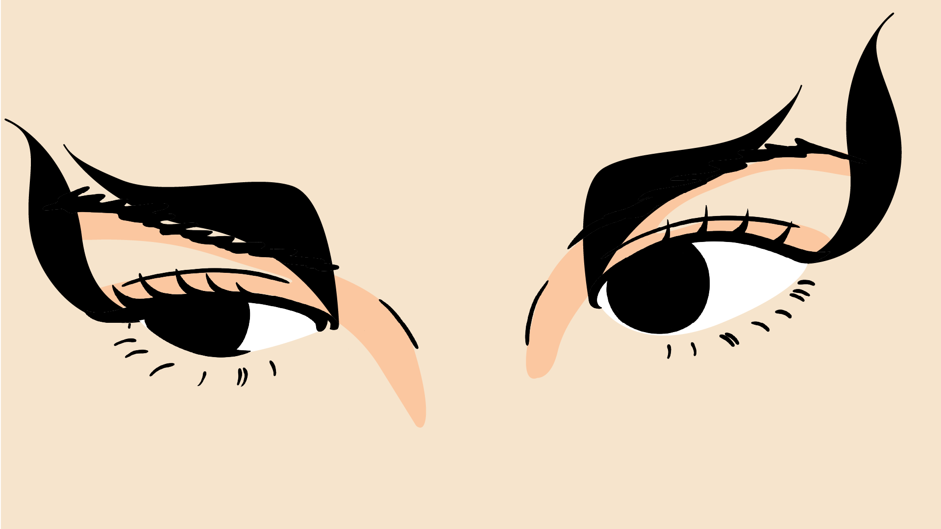 Dessin yeux maquillage